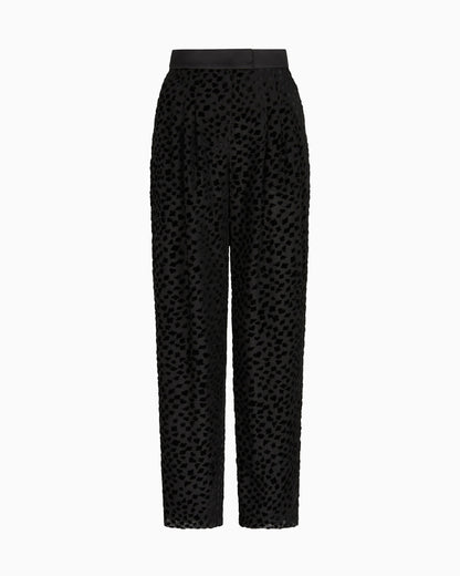 ASV Jeu de Cartes devoré tulle trousers with pleats