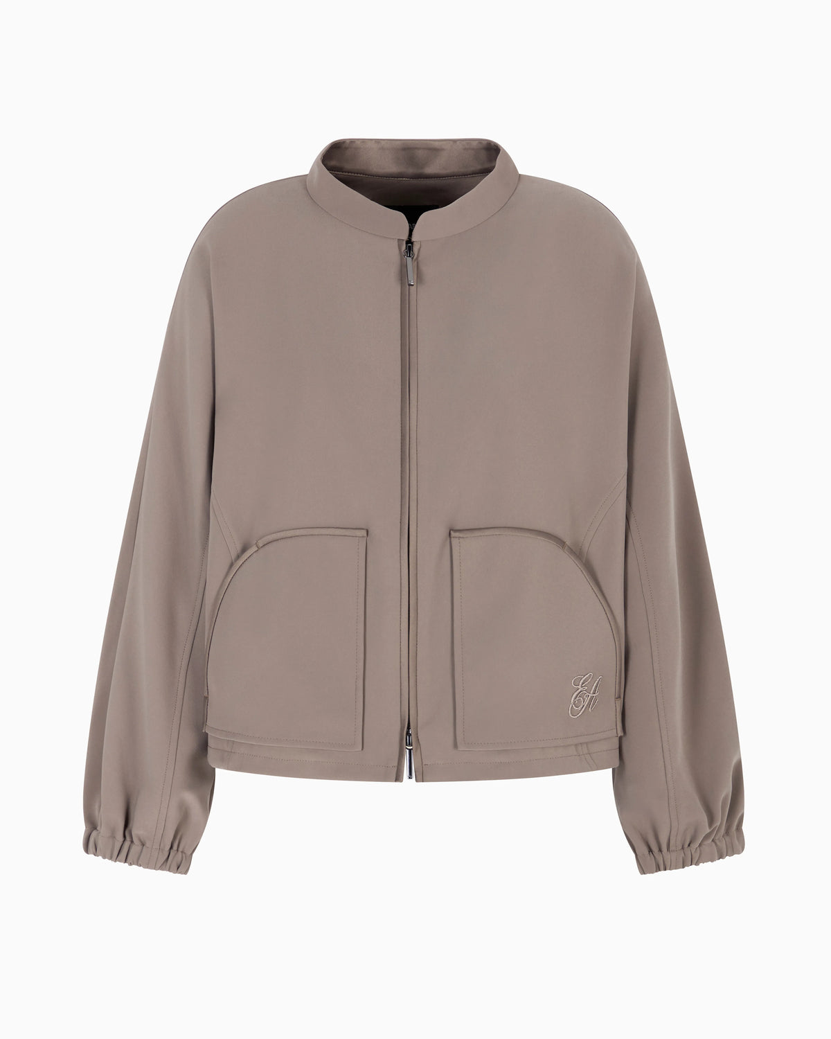 Technical cady blouson with logo embroidery