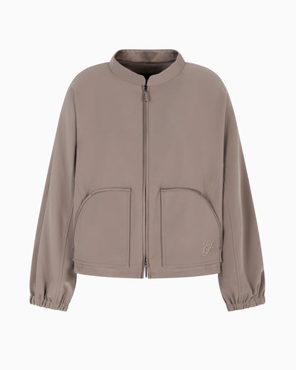 Technical cady blouson with logo embroidery