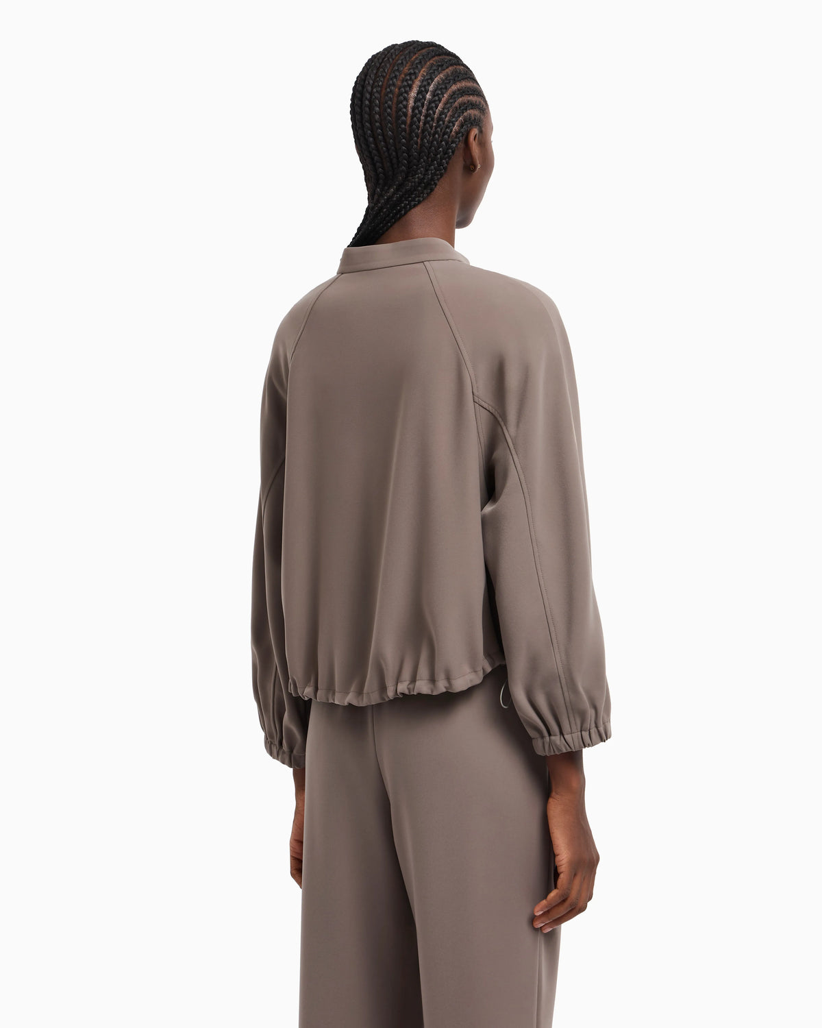 Technical cady blouson with logo embroidery