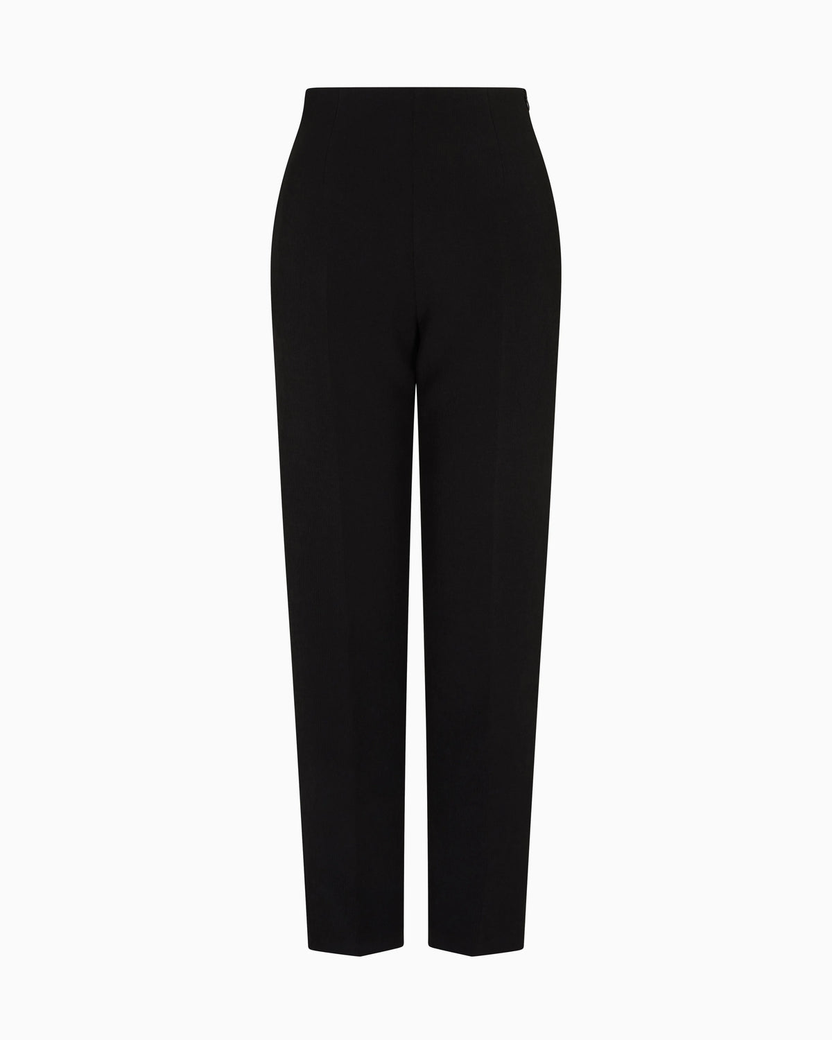 Bark-effect fluid crêpe trousers