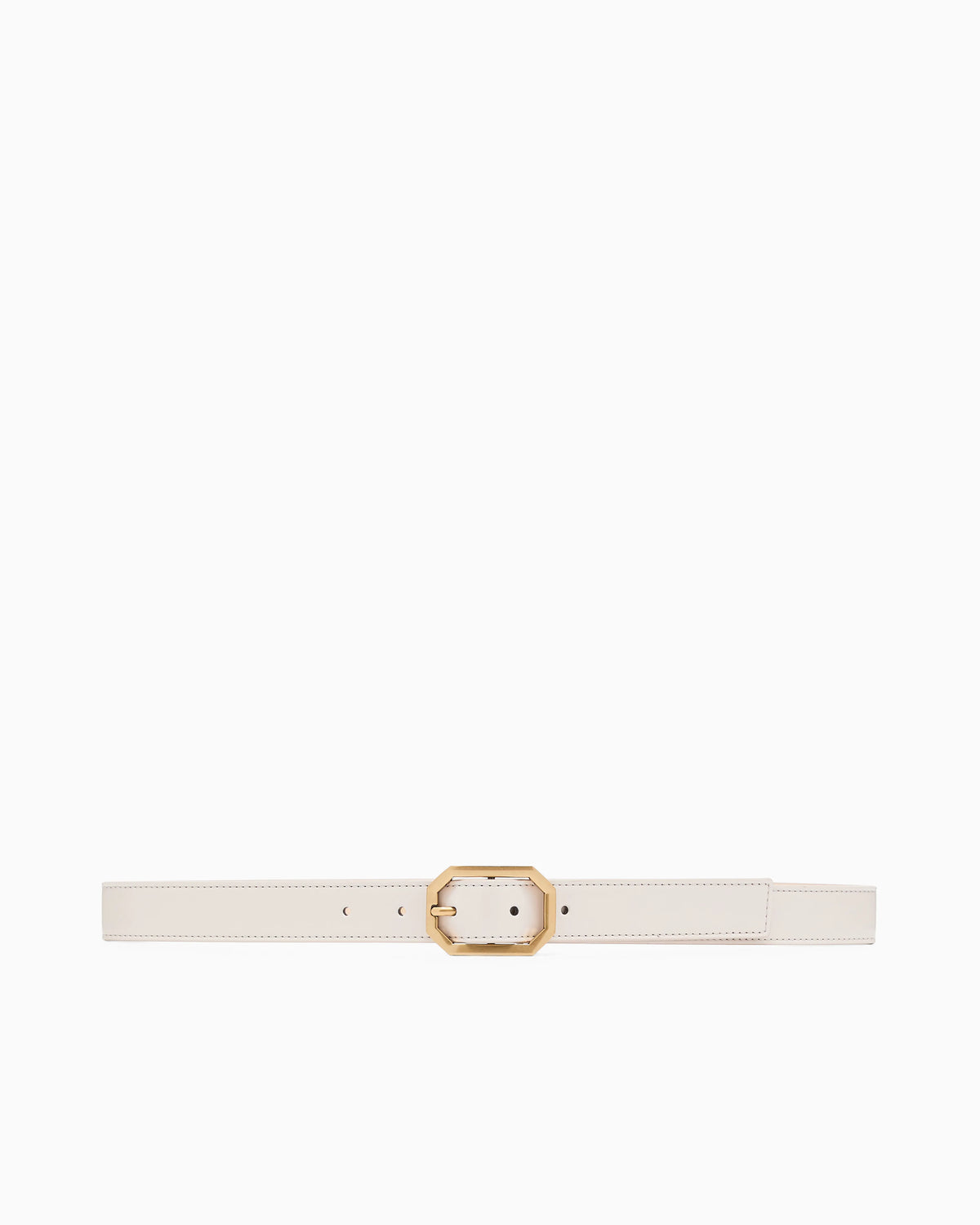 Belt with gold buckle
