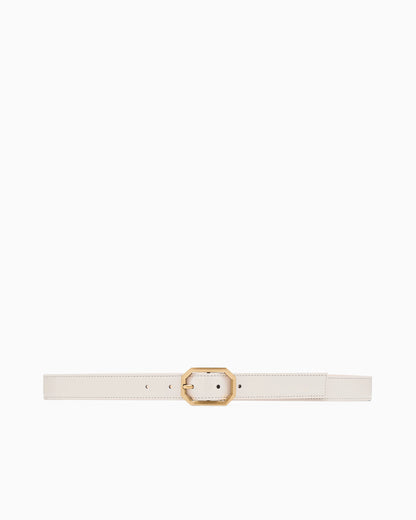 Belt with gold buckle