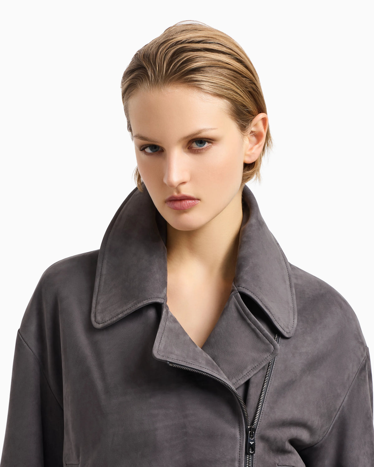 Icon nubuck calf leather biker jacket