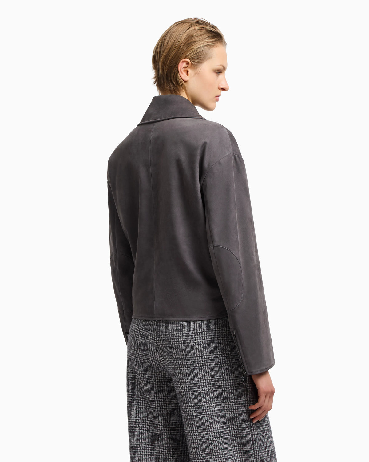 Icon nubuck calf leather biker jacket