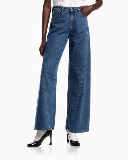 J6F relaxed-fit, worn-look denim jeans