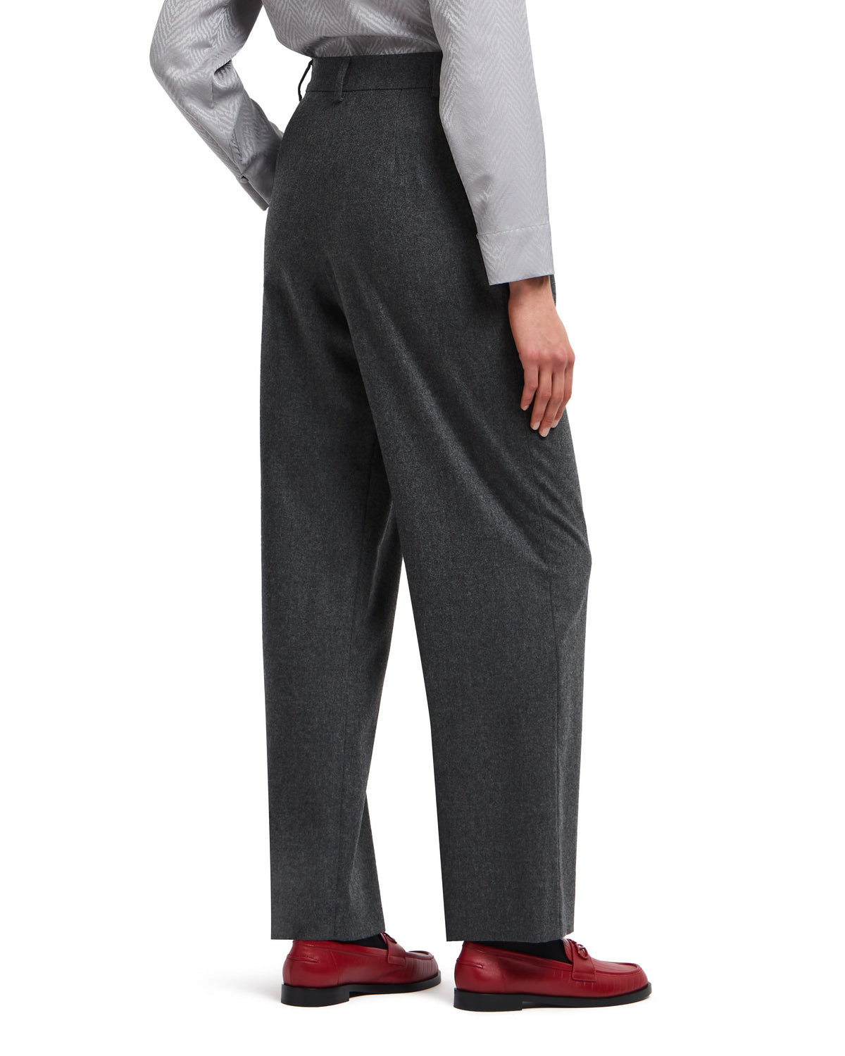 Pleated wool flannel pants Signature Capsule