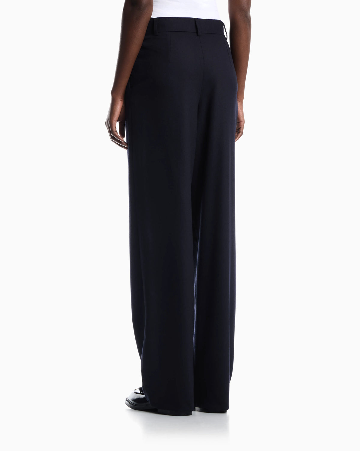 Pleated wool flannel pants Signature Capsule
