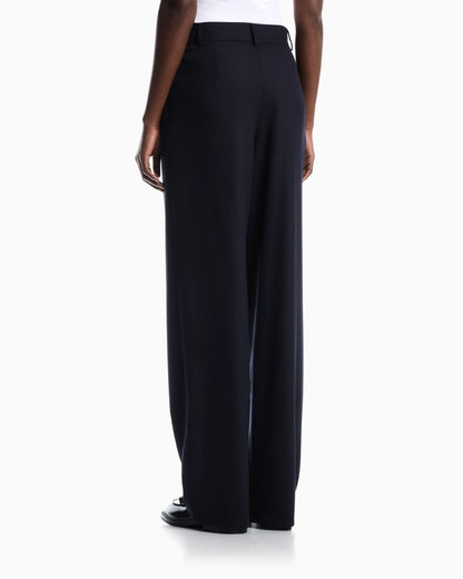 Pleated wool flannel pants Signature Capsule