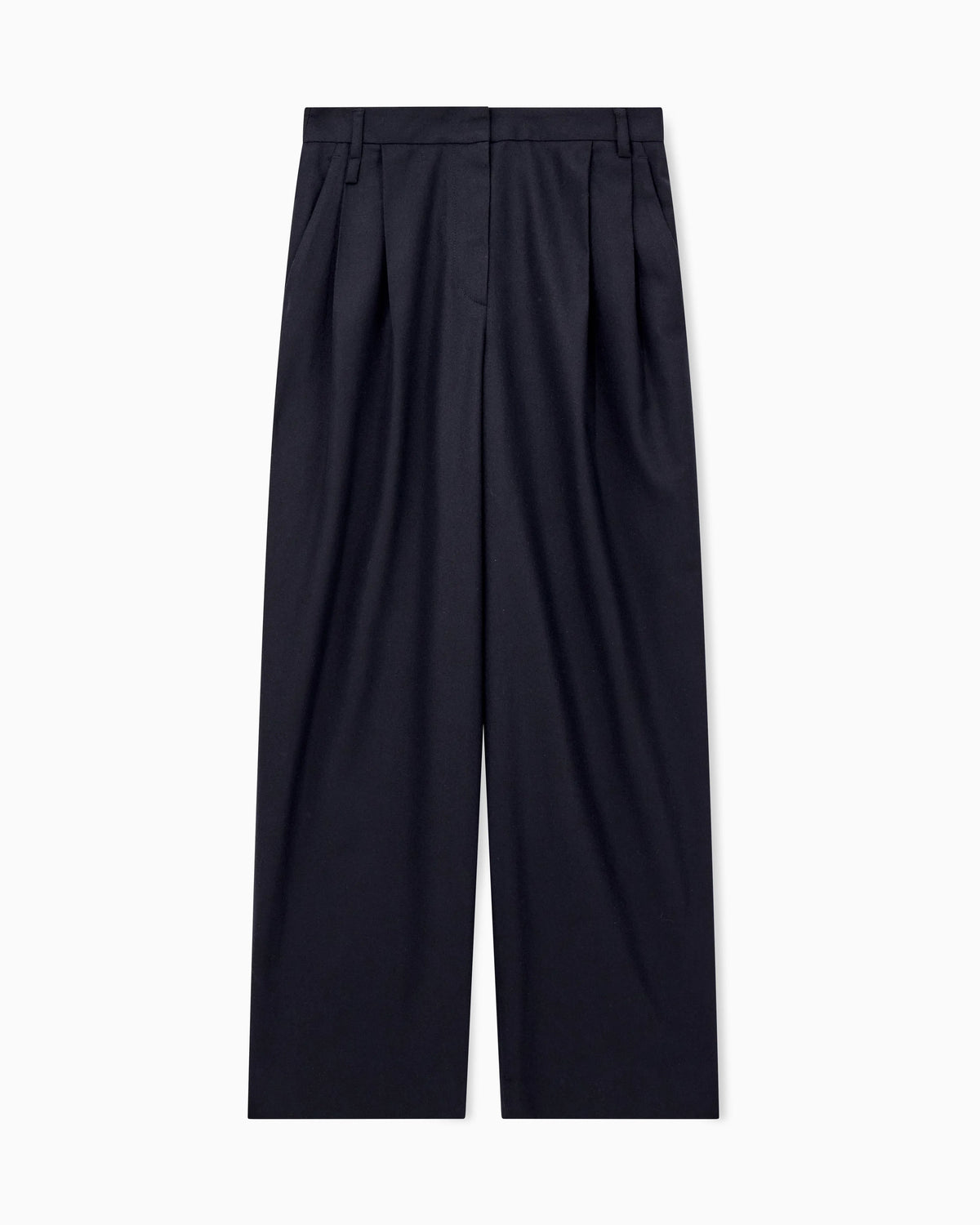 Pleated wool flannel pants Signature Capsule