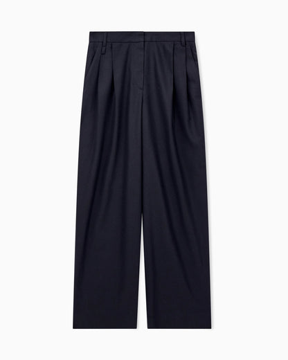 Pleated wool flannel pants Signature Capsule