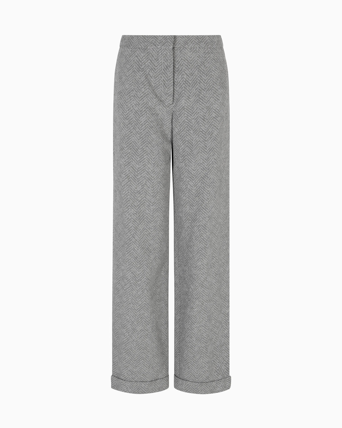 Icon chevron viscose-blend trousers