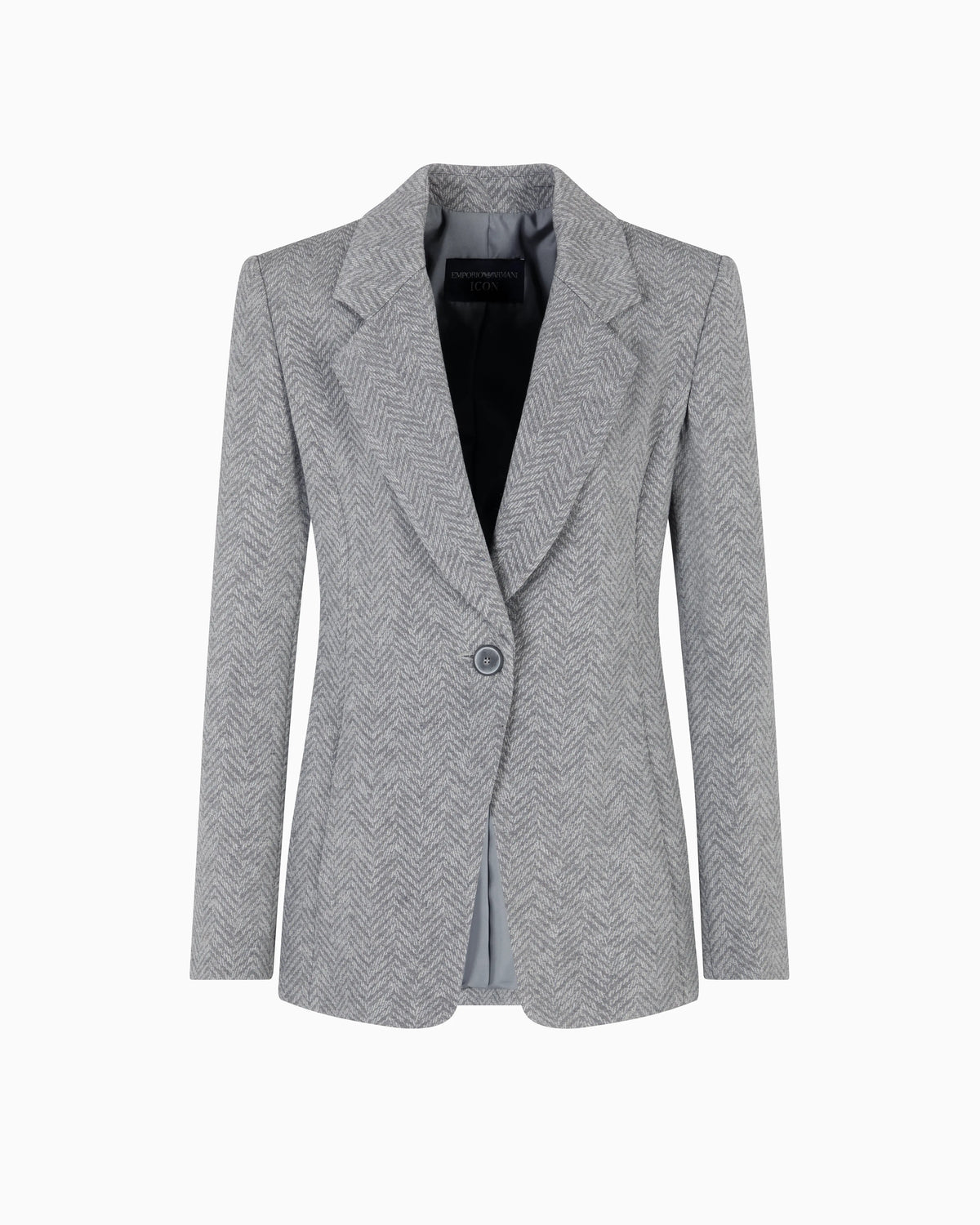 Icon chevron viscose-blend single-breasted blazer