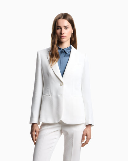 ASV single-breasted blazer in waffle weave technical fabric