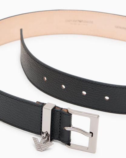 Icon deer-print leather belt