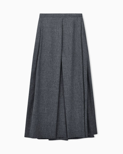 Long skirt in wool flannel Signature Capsule