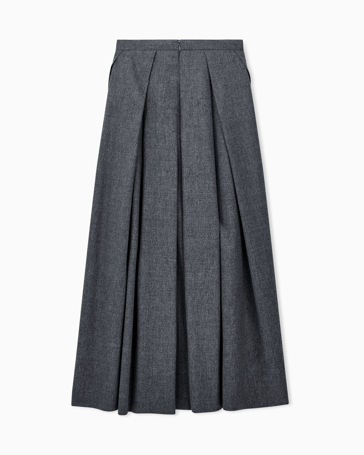 Long skirt in wool flannel Signature Capsule