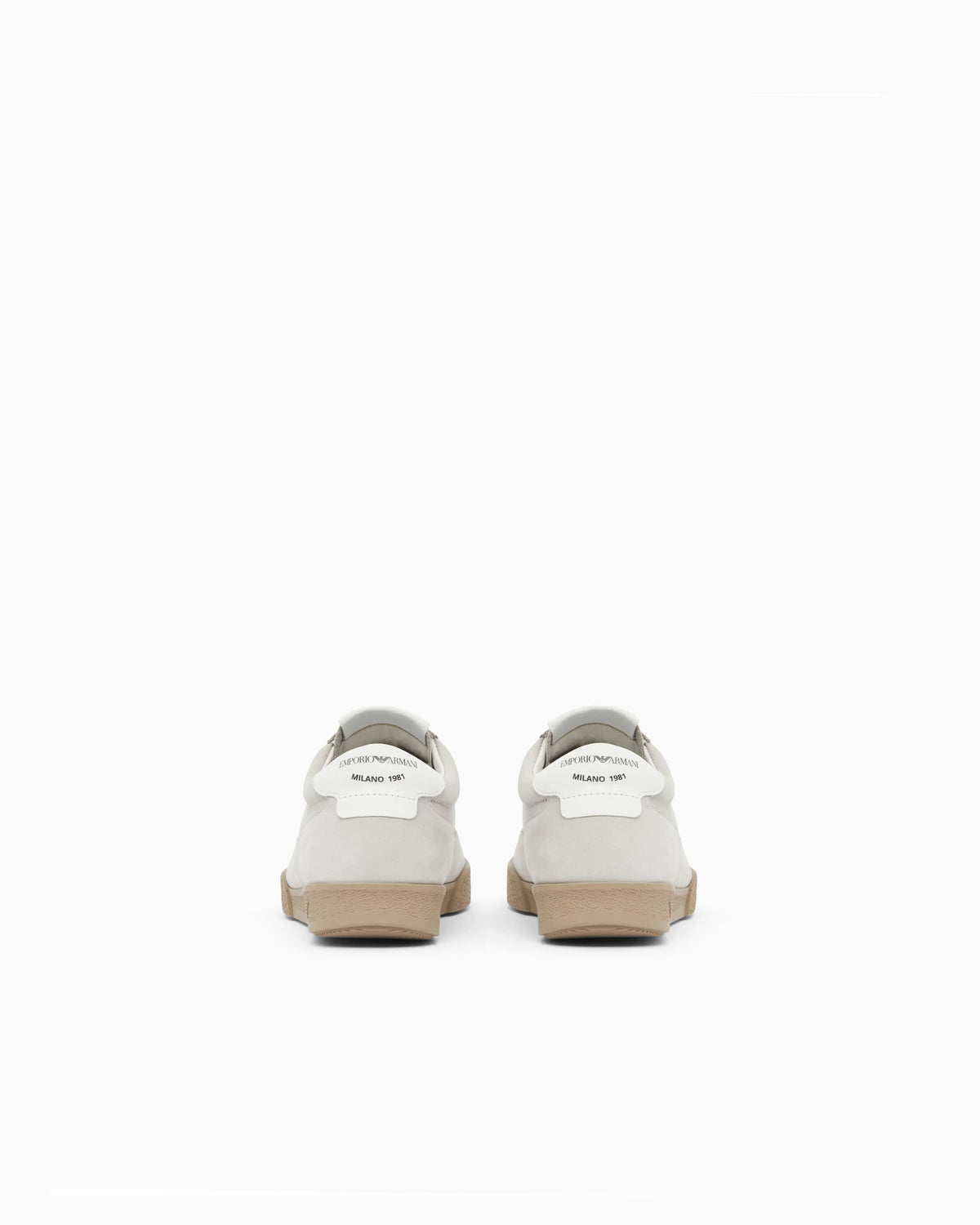 Nubuck sneakers with perforated details and a rubber sole