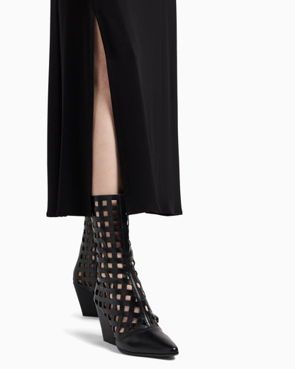 ASV Polygon capsule collection viscose crêpe interlock skirt