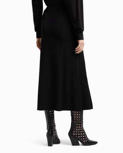ASV Polygon capsule collection viscose crêpe interlock skirt