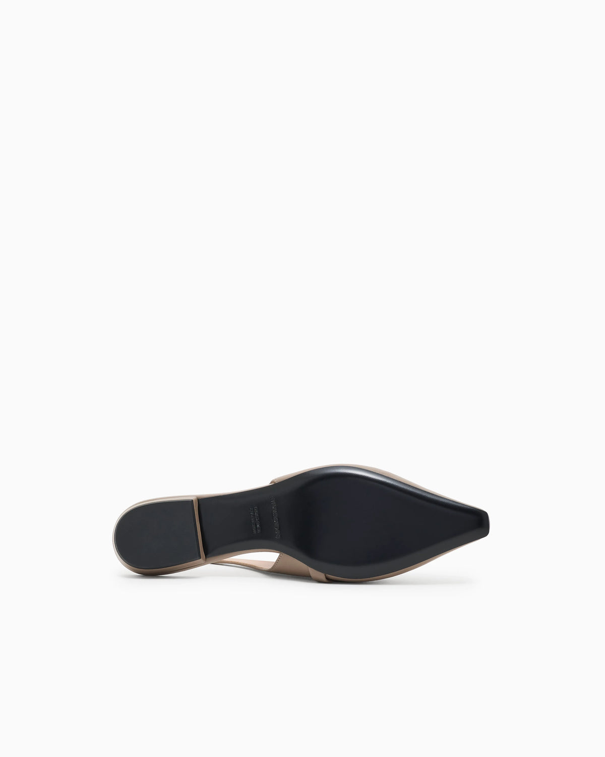 Nappa-leather slingback ballerinas with eagle plate
