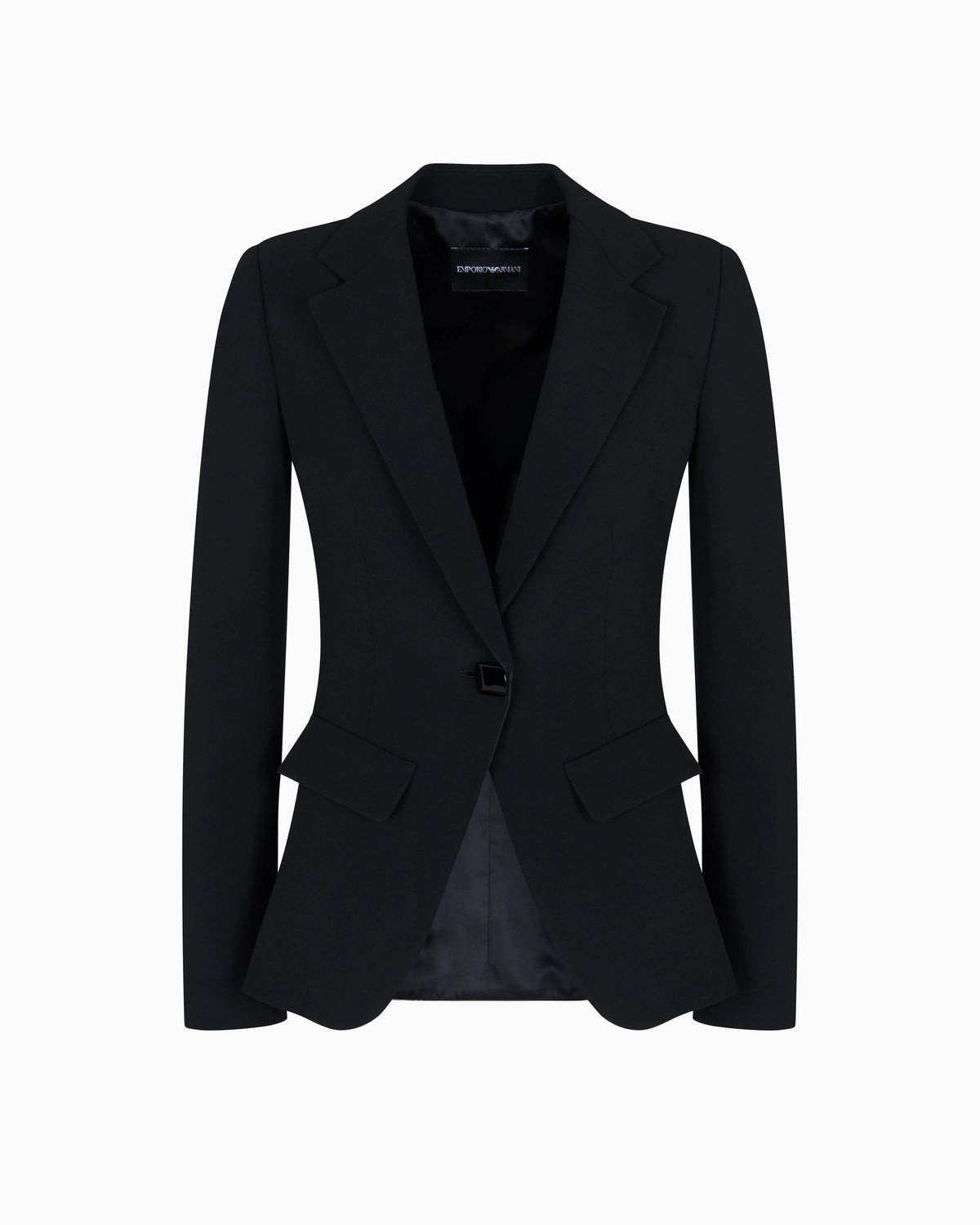 Single-breasted cady crêpe blazer