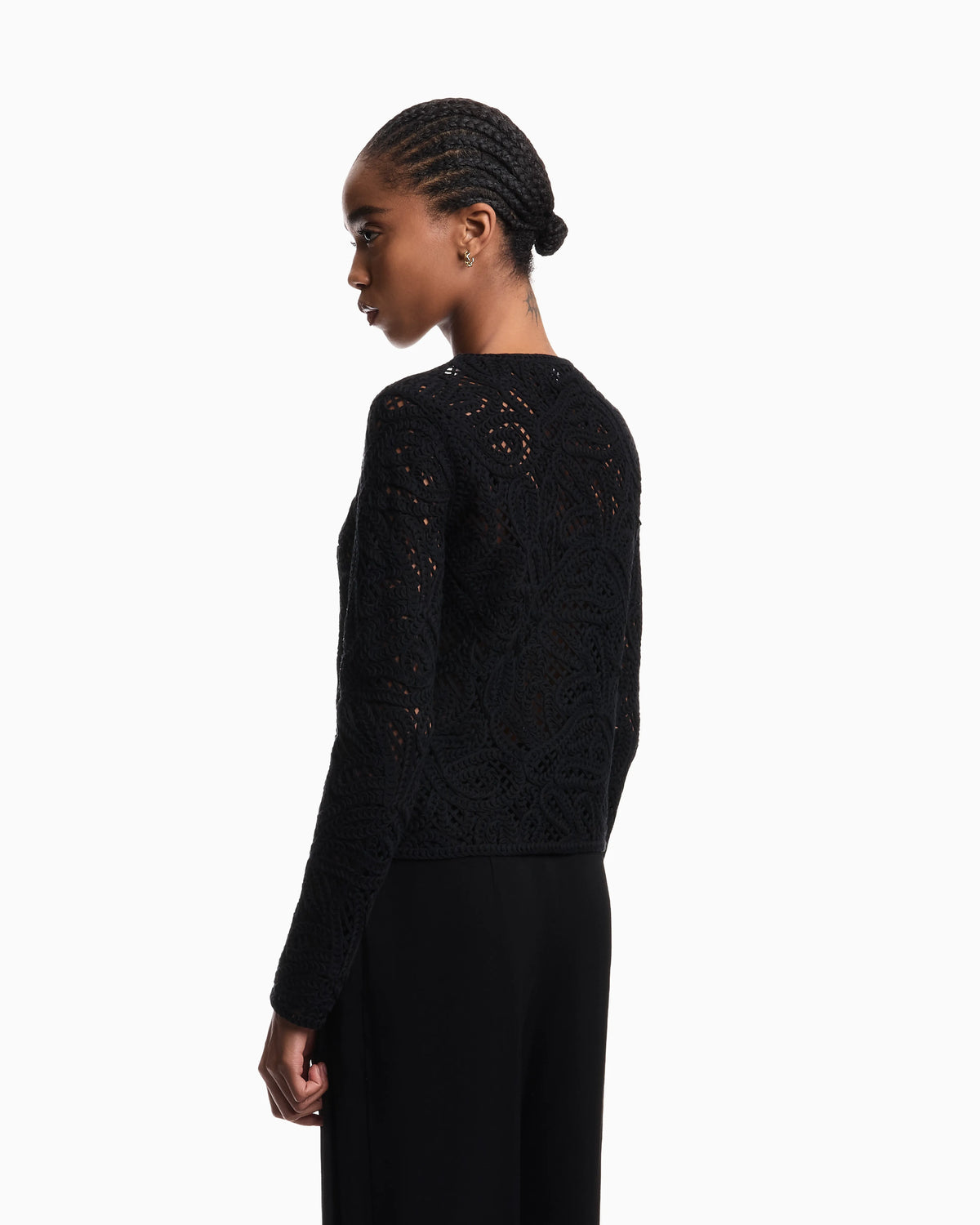 Jacket in macramé-effect Cornely embroidered fabric