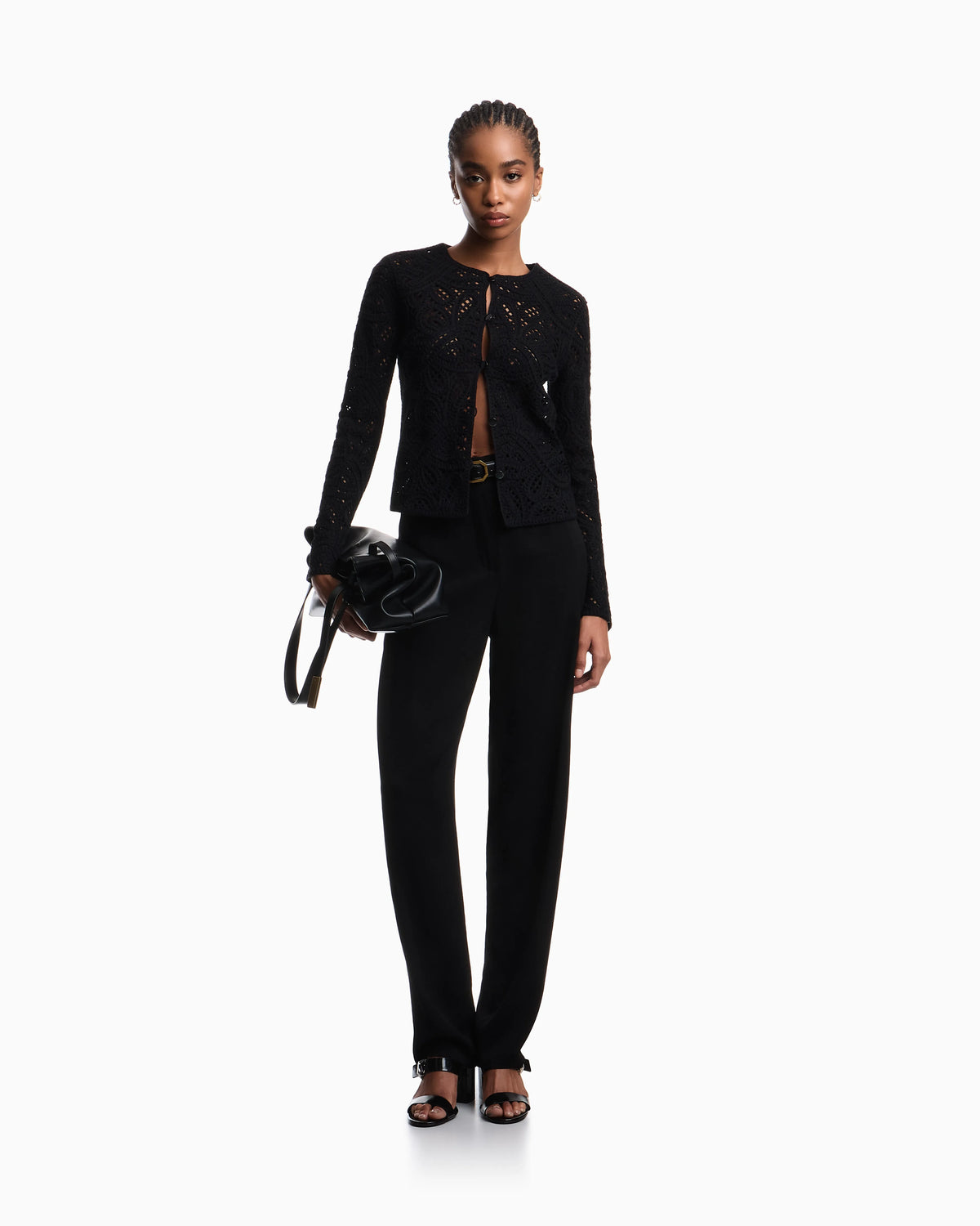 Jacket in macramé-effect Cornely embroidered fabric