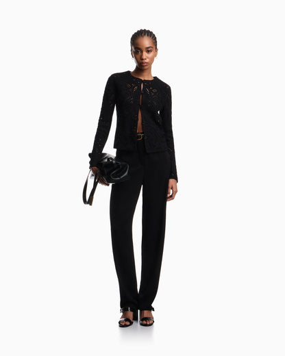 Jacket in macramé-effect Cornely embroidered fabric