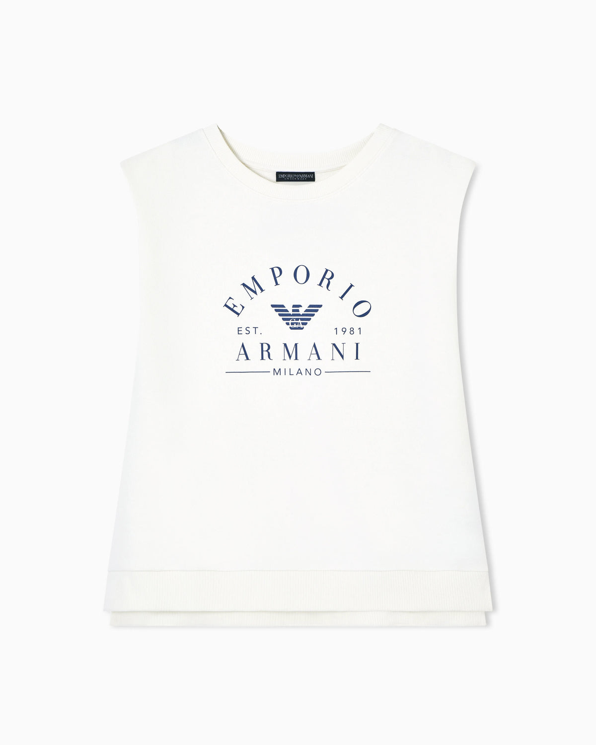 Iconic sleeveless jersey loungewear sweatshirt
