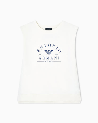 Iconic sleeveless jersey loungewear sweatshirt