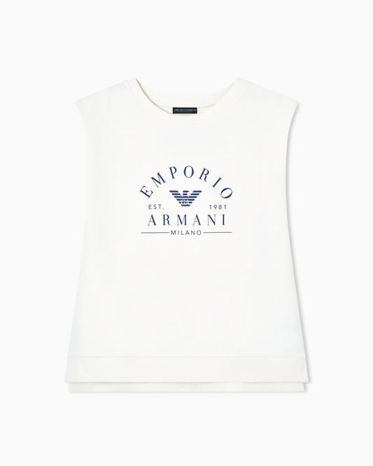 Iconic sleeveless jersey loungewear sweatshirt