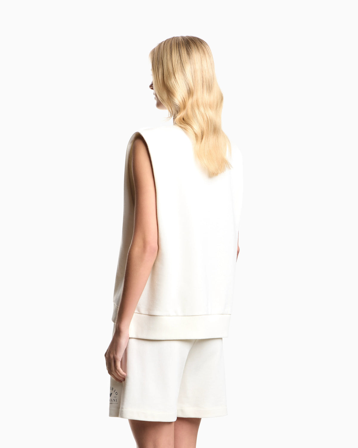 Iconic sleeveless jersey loungewear sweatshirt