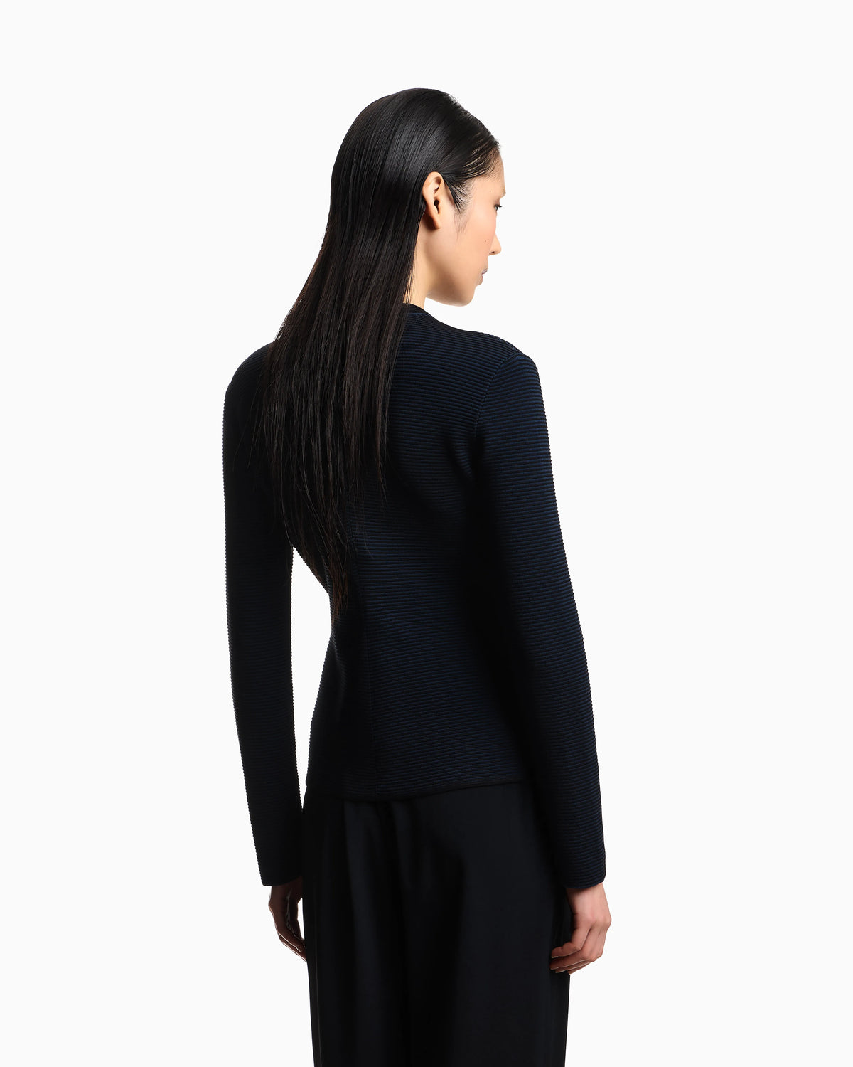 ottoman fabric jacket with off-centre closure