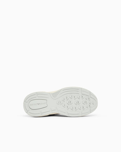 Raffia and suede sneakers