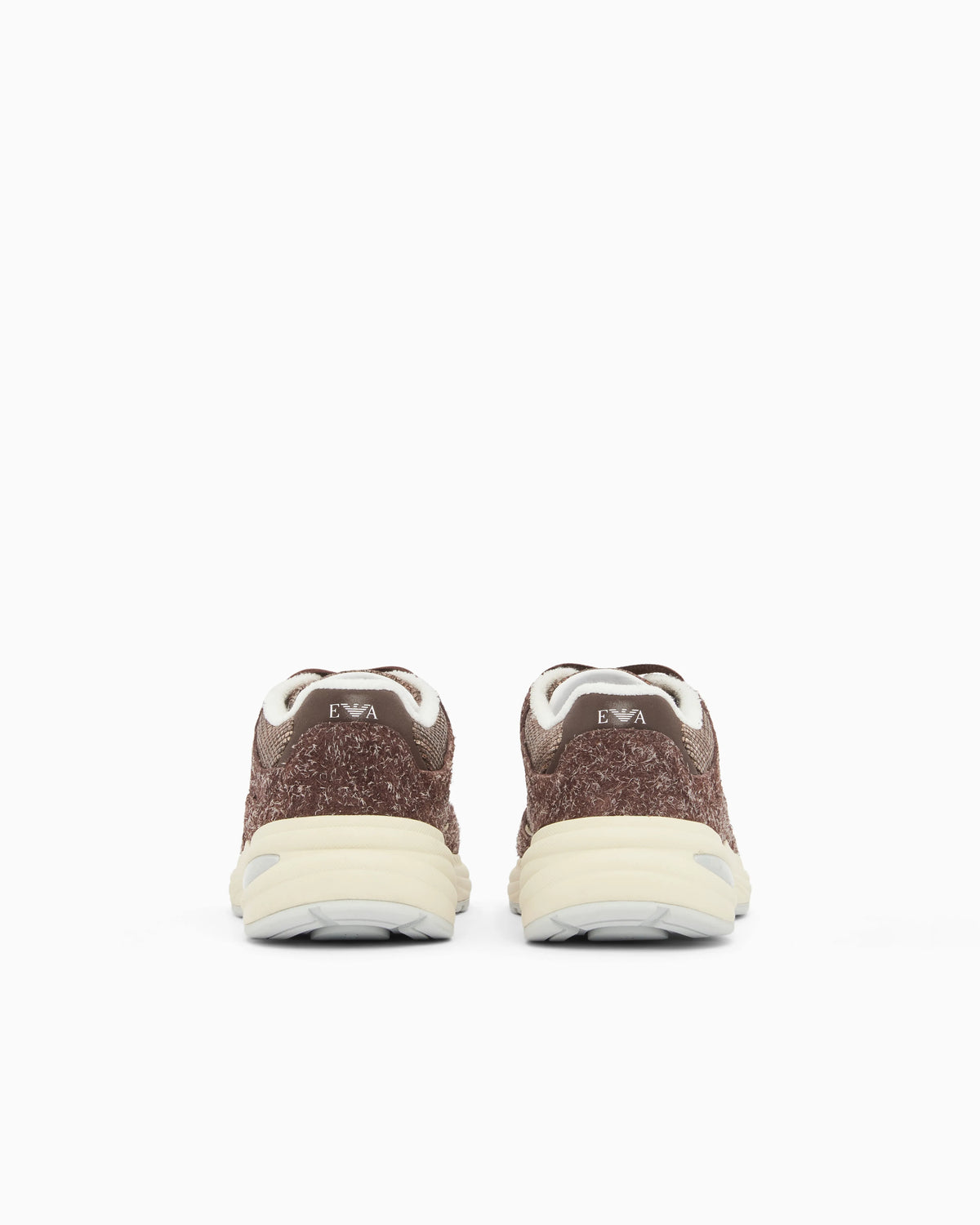 Raffia and suede sneakers