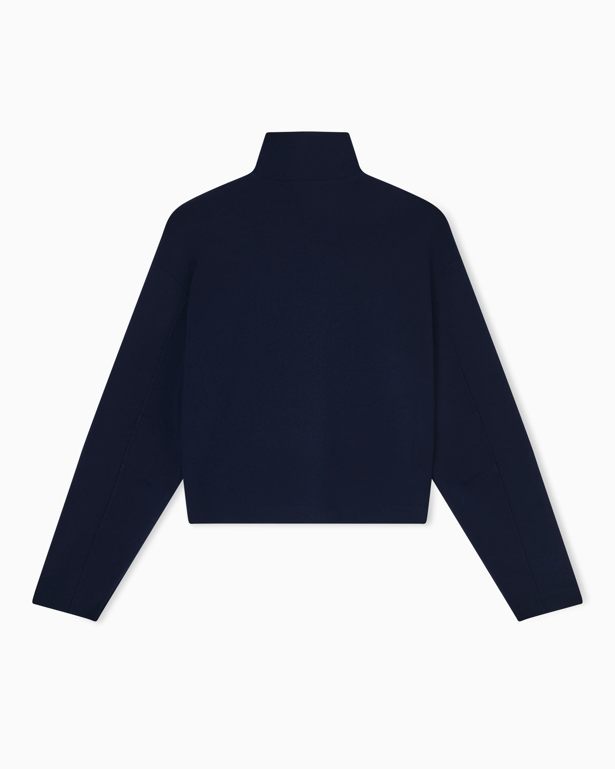 Crêpe-jersey, zip-up sweatshirt