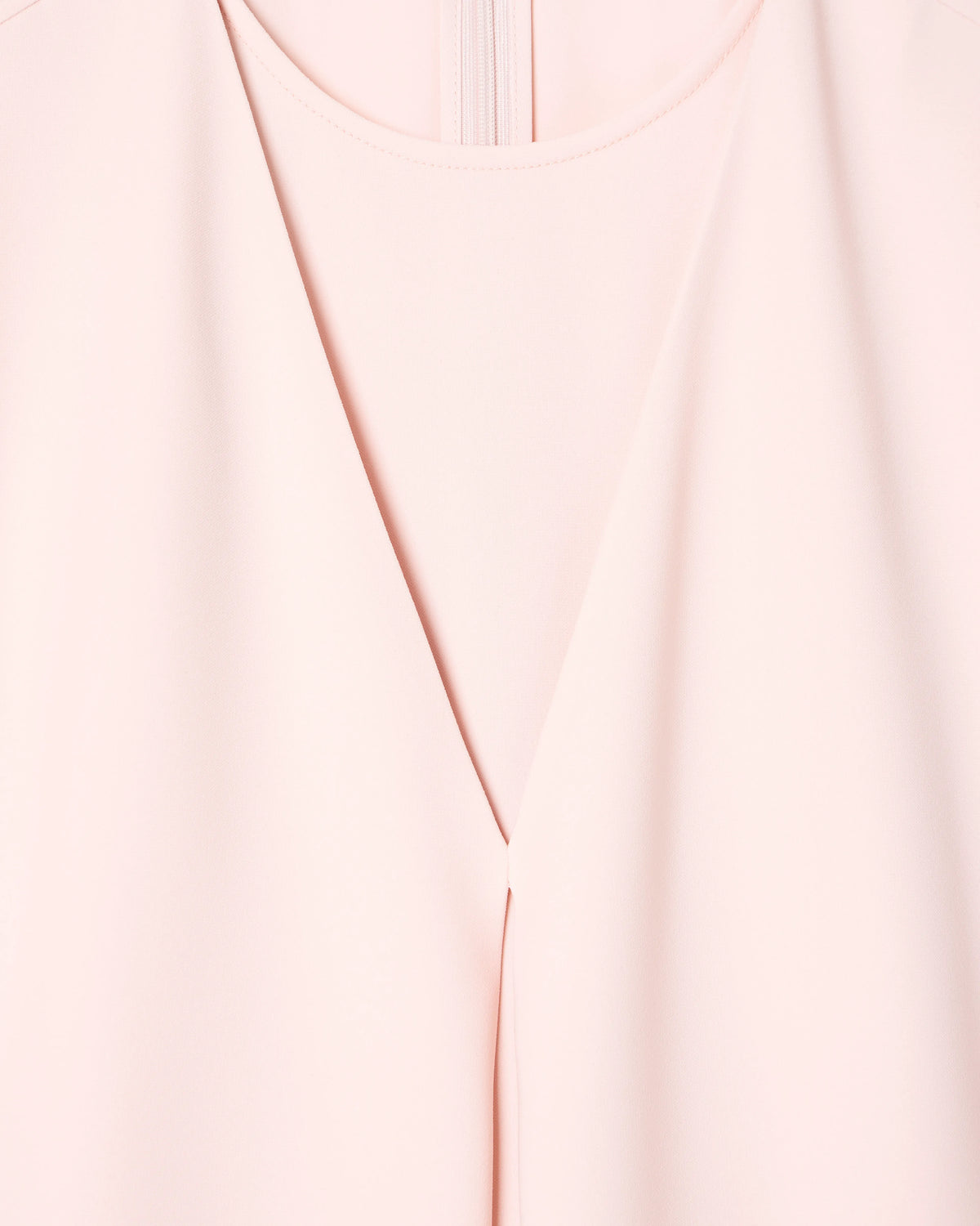 Technical cady dress with front box pleat
