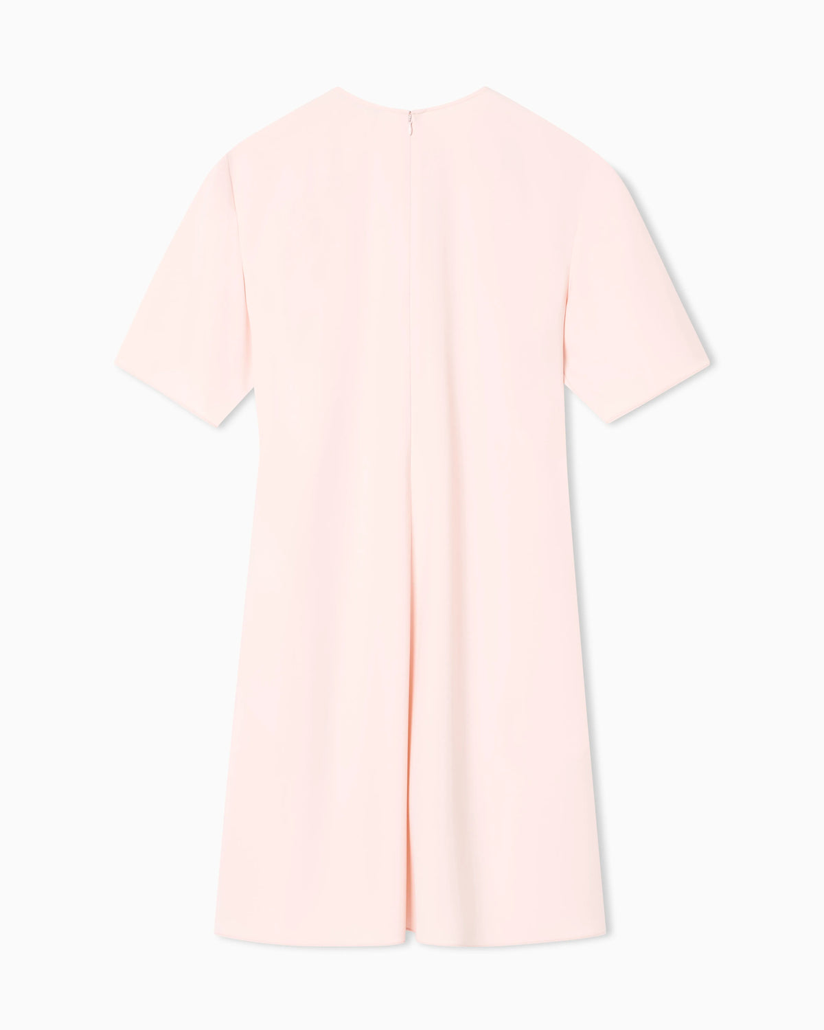 Technical cady dress with front box pleat
