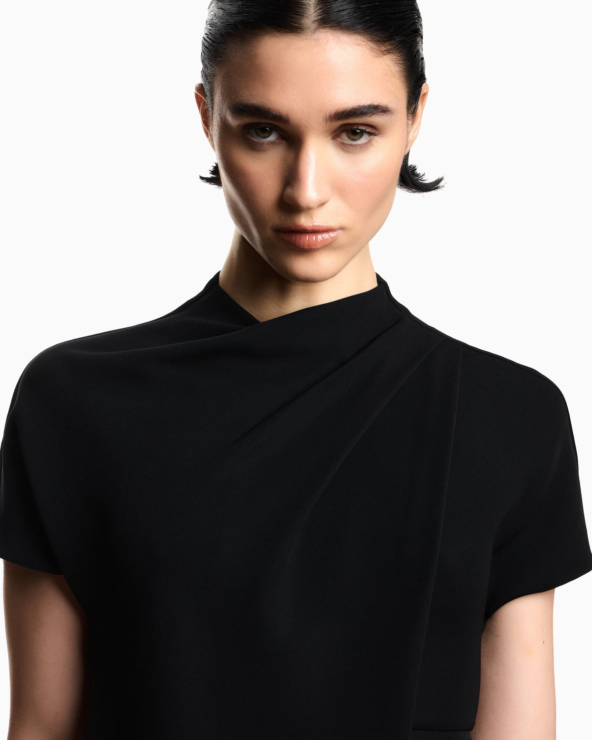 Technical cady dress with front panel