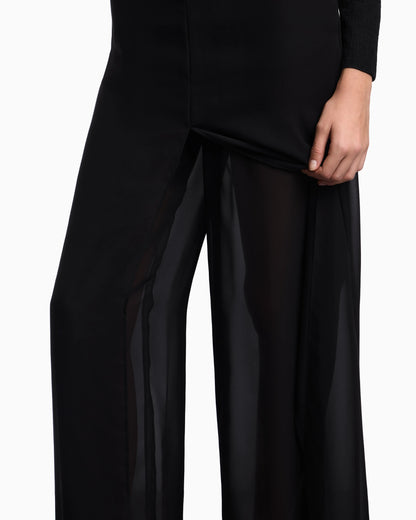 Technical georgette culottes