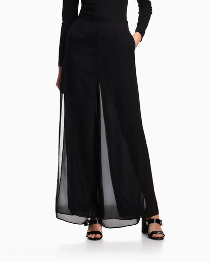 Technical georgette culottes