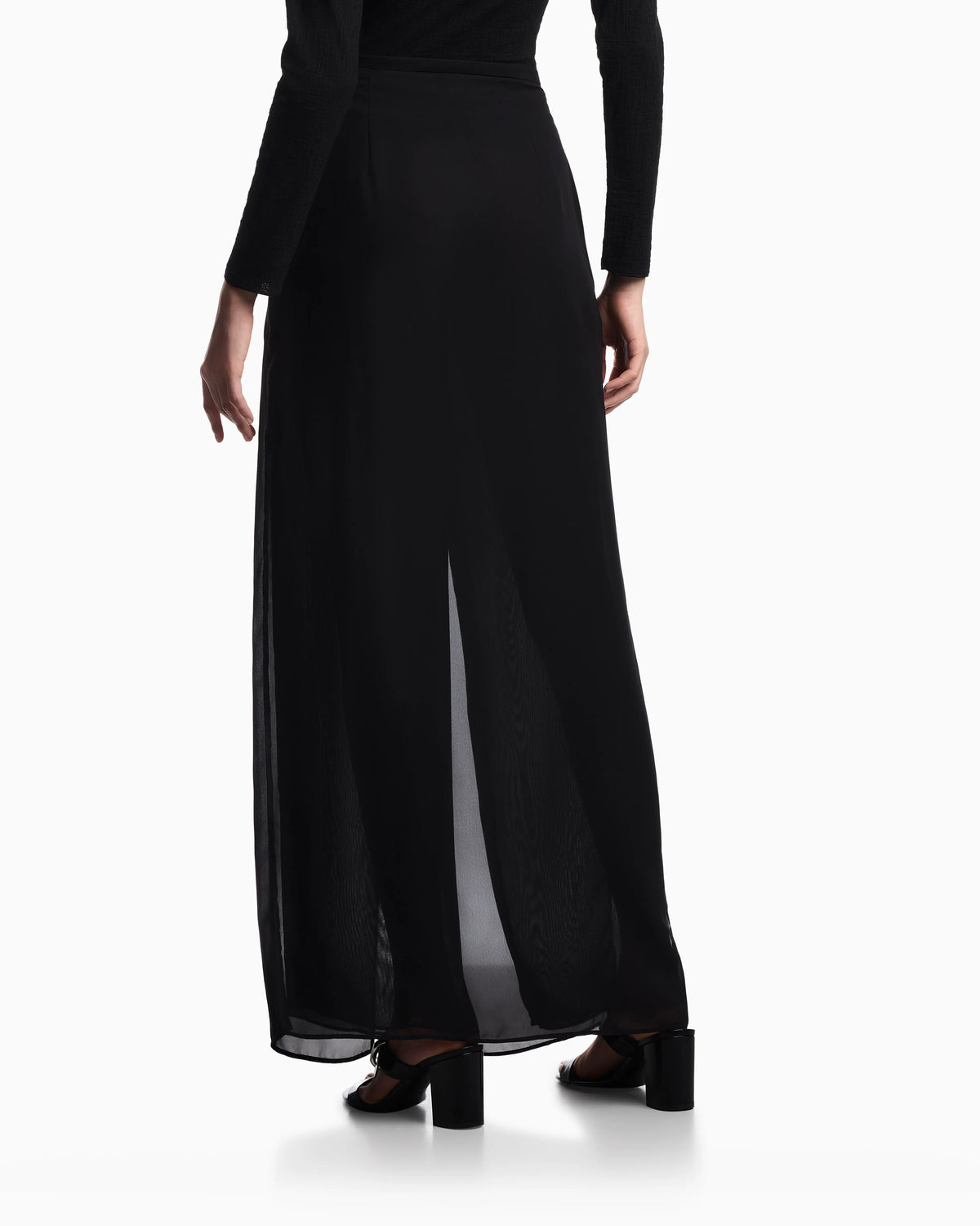 Technical georgette culottes