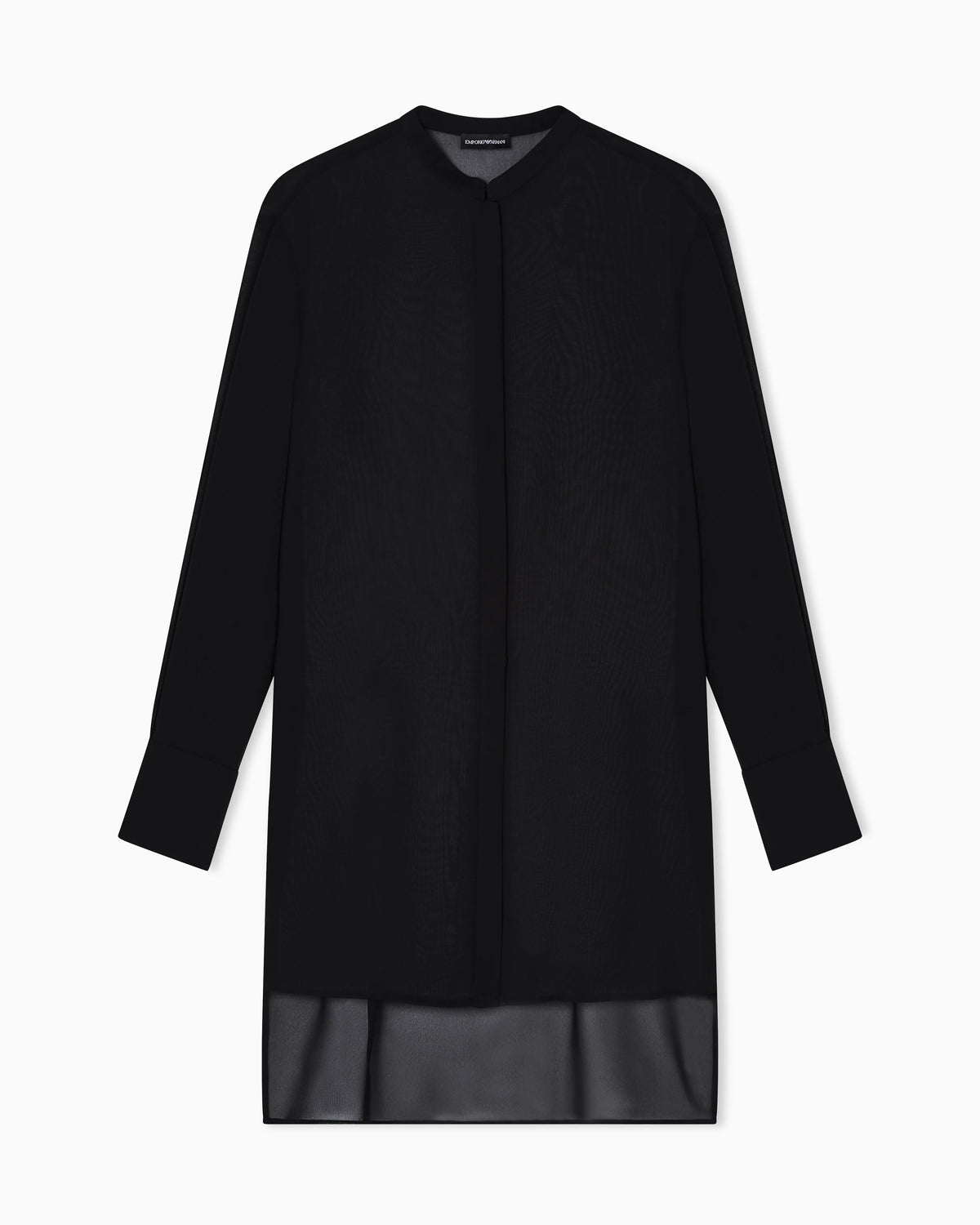 Technical georgette oversized shirt