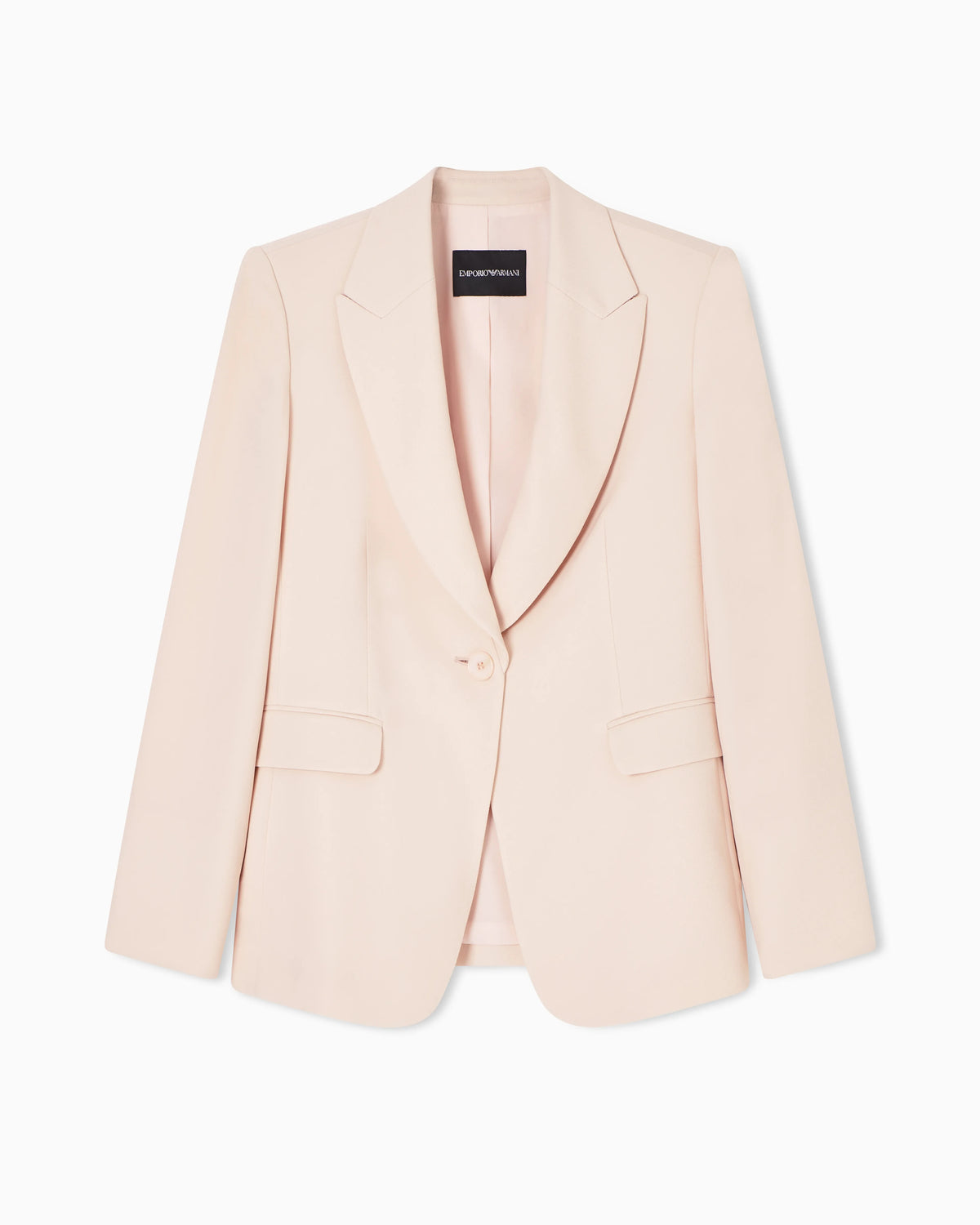 Single-breasted jacket in technical gabardine