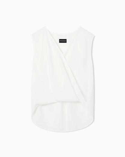 V-neck crossed top in cady