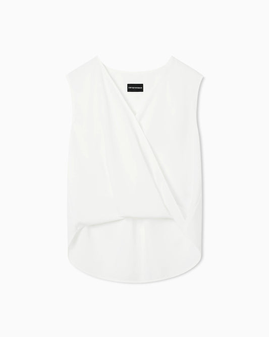 V-neck crossed top in cady