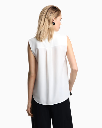 V-neck crossed top in cady