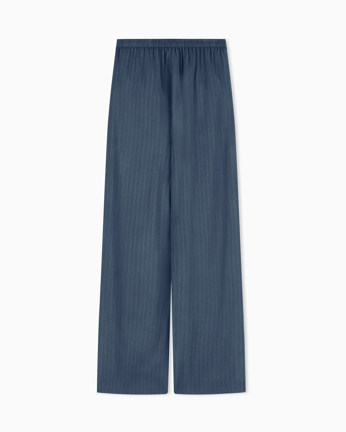 Pinstriped flowing fabric trousers