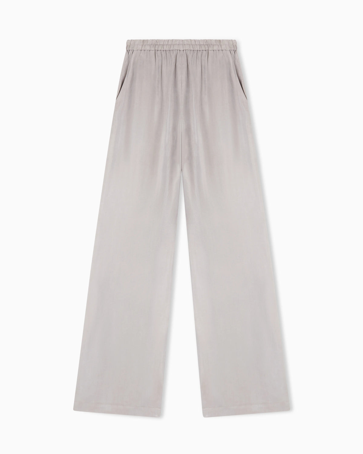 Elasticated-waist trousers in flowing washed Lyocell